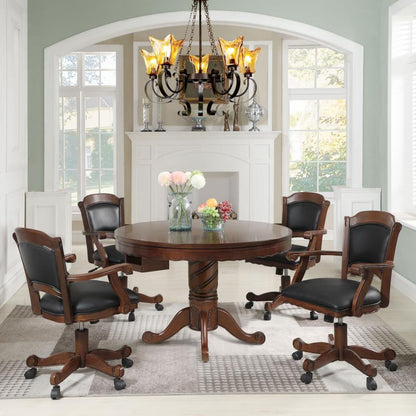 Tobacco 5-Piece Convertible Game & Dining Set
